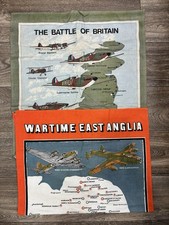 Lot VTG Wartime War Time East Anglia Tea Towel WWII 2 Battle of  Britain 18