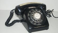 VINATGE 1966 Black Rotary Dial Telephone PHONE - NICE picture