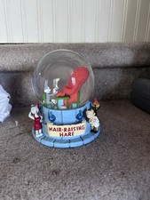 Vintage Warner Bros. Looney Tunes Bugs Bunny & Gossamer Musical Snow Globe 1999 picture
