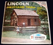 Vintage View Master Lincoln Heritage Trail 3 Reels A390 & Booklet Stereo RARE picture