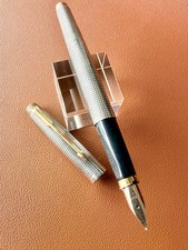 PARKER 75 Sterling Silver Fountain Pen  XF Nib, Vintage, Initials Engraved picture