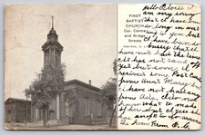 First Baptist Church Trenton New Jersey Centre Bridge Street Postcard picture