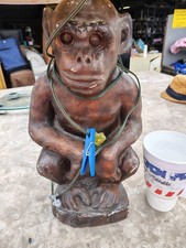 Vintage Seated Monkey Table Lamp 20