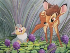 Disney Fine Art Limited Edition Canvas The Bonds Of Friendship-Bambi picture