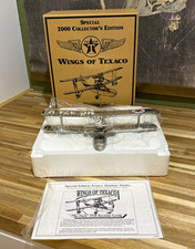 Texaco Wings of Texaco Collector’s Edition Silver Airplane Bank “The Duck” picture