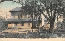 F23/ New London Ohio Postcard c1910 Clarksfield Old Mill Buggy picture