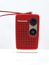 Vintage Panasonic R-1013 AM Portable Radio Red Tested Works  picture