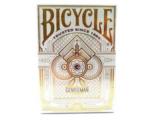 ONE NEW SEALED BICYCLE GENTLEMAN GOLD ACCENTS DECK BLACKOUT BROTHER 2015 LIMITED picture