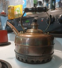 Antique 1930s Simplex Patent Solid Copper Tea Kettle – Made in England picture