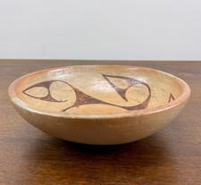 Vintage Hopi / Hopi-Tewa Polychrome Pottery Bowl, Sikyatki-Style Abstract Avian picture