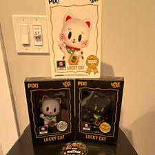 Thrilljoy PIX Lucky Cat Hero & Chase Bundle Chalice Exclusives LE 3000 pcs picture