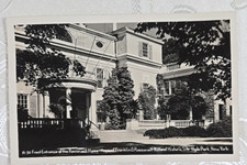 Postcard front entrance Franklin D Roosevelt Home Hyde Park New York pm 1948 picture