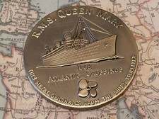 R.M.S Queen Mary Propeller Coaster With Certificate Of Authenticity picture