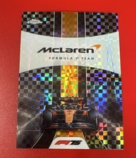 Topps Chrome F1 2025 McLaren Formula 1 Team Checker Refractor #176 picture