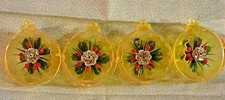 JEWELBRITE VINTAGE  ORNAMENTS  SET OF 4. BEAUTIFUL picture