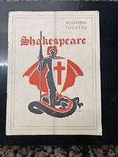 1934 Henry V Programme from the Alhambra Theatre in London picture