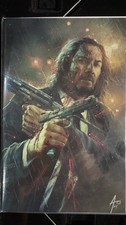 Fame: Keanu Reeves John Wick Embossed Varnished Spot Foil LAVA FOIL COA LTD 300 picture