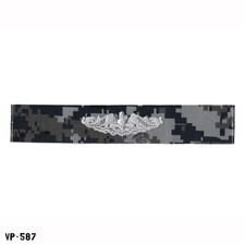 USN BDG NWU Blue Digital Camo Submarine Warfare Enlisted Patch NOS Vanguard USA picture