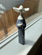 Lladro Porcelain Figurine - Prayerful Moment Nun #5500 Vtg (10.5