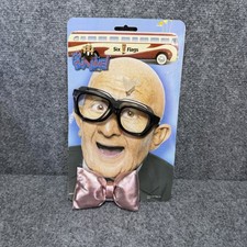 Vintage Mr. Six Costume Kit From Six Flags NEW Glasses & Bow tie- Very Rare OS picture