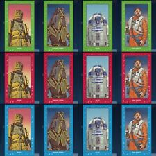 TOPPS STAR WARS CARD TRADER T - 206 SERIES 2 PART 4 GREEN RED BLUE SET 12 CARD picture