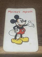 MICKEY MOUSE Walt Disney c 1930 Silly Symphony Card Game Playing Card VERY RARE picture