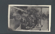 Real Photo Post Card Unknown Family About 1920 Group Of 10 In Boat picture