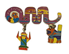 Odyssey of the Mind Vintage Arizona AZ Pin w/ Dangling Charms OM OOTM picture
