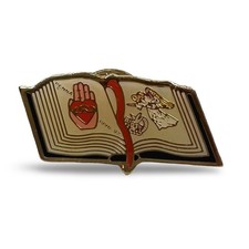 Vintage 1996-97 Penna Religious Open Book Angel Hand of God Enamel Lapel Pin picture