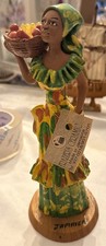 Frazer’s Beautiful Handmade Jamaican Woman Folk Art Figurine 9.5” picture