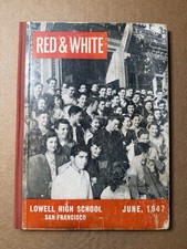Vintage 1947 Lowell High School Red and White Yearbook San Francisco CA picture