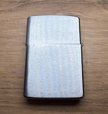 1977 Vintage Zippo Lighter Bottom Stamp Bradford PA 3 Slashes Closeup picture