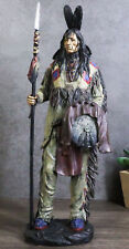 Koitsenko Indian Tribal Hunter Warrior Chief Holding Spear And Shield Figurine picture