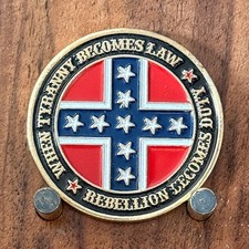 Rebellion Becomes Duty When Tyranny Becomes Law Challenge Coin  W#13 picture