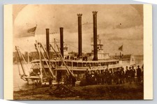 1866 Missouri River Steamboat Excursion Union Pacific John Carbutt Postcard picture