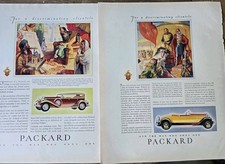 Lot Two 1931 Packard Cars vintage Original ads picture
