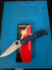 Spyderco Stretch 2 XL Lockback Knife C258PCBL Cobalt Blue FRN CPM SPY27 picture