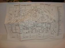 University of California, Berkeley, California Central Campus Area Map picture