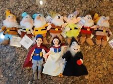 Disney SNOW WHITE SEVEN DWARFS Bean Bags ENTIRE SET OF 10 with Tags  picture