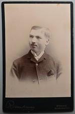 Spokane Washington Portrait Cabinet Card Photo Young Man Rorenkranz Studio picture