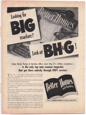 Better Homes & Gardens Magazine Ad 1950s Advertising MCM picture