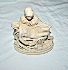 Mary holding Jesus Pieta Statue By A. Santini Made In Italy - Vintage picture