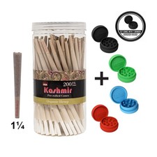 Pre Rolled Cones Organic HMP 1 1/4 Size 200 Ct Rolling Paper Cones - Kashmir picture