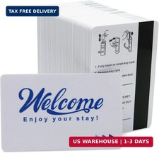 250 Pack Hotel & Motel Key Cards Welcome Enjoy Your Stay Card Magnetic Strip Doo picture