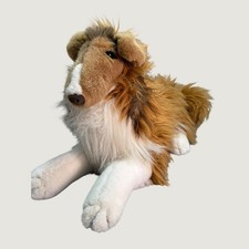 Vintage Humane Society Plush Dog Realistic Sheltie Shetland Sheepdog  1985 Large picture