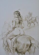 Paolo Serpieri: La Riding, Print Offset Erotic Signed, 200ex, 2009 picture