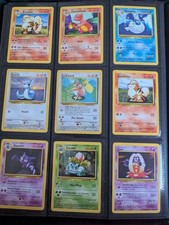 Complete Pokémon Base Set Common & Uncommon Cards 1999 Vintage WOTC - 70 Cards picture