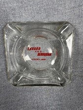 Vintage Glass Advertising Ashtray Savard and Bergquam Dilworth Minnesota picture