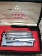 VTG. Ronson Varaflame ADONIS Cigarette Lighter W/  Original Case picture