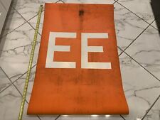 44X29 NYC SUBWAY ROLL SIGN EE LONG ISLAND CITY BROADWAY BMT FOREST HILLS QUEENS picture